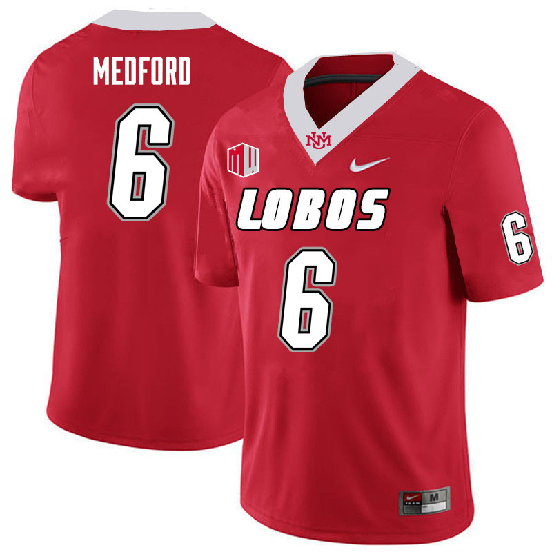 Men-Youth #6 Isaiah Chavez New Mexico Lobos 2023 College Football Jerseys Stitched-Cherry